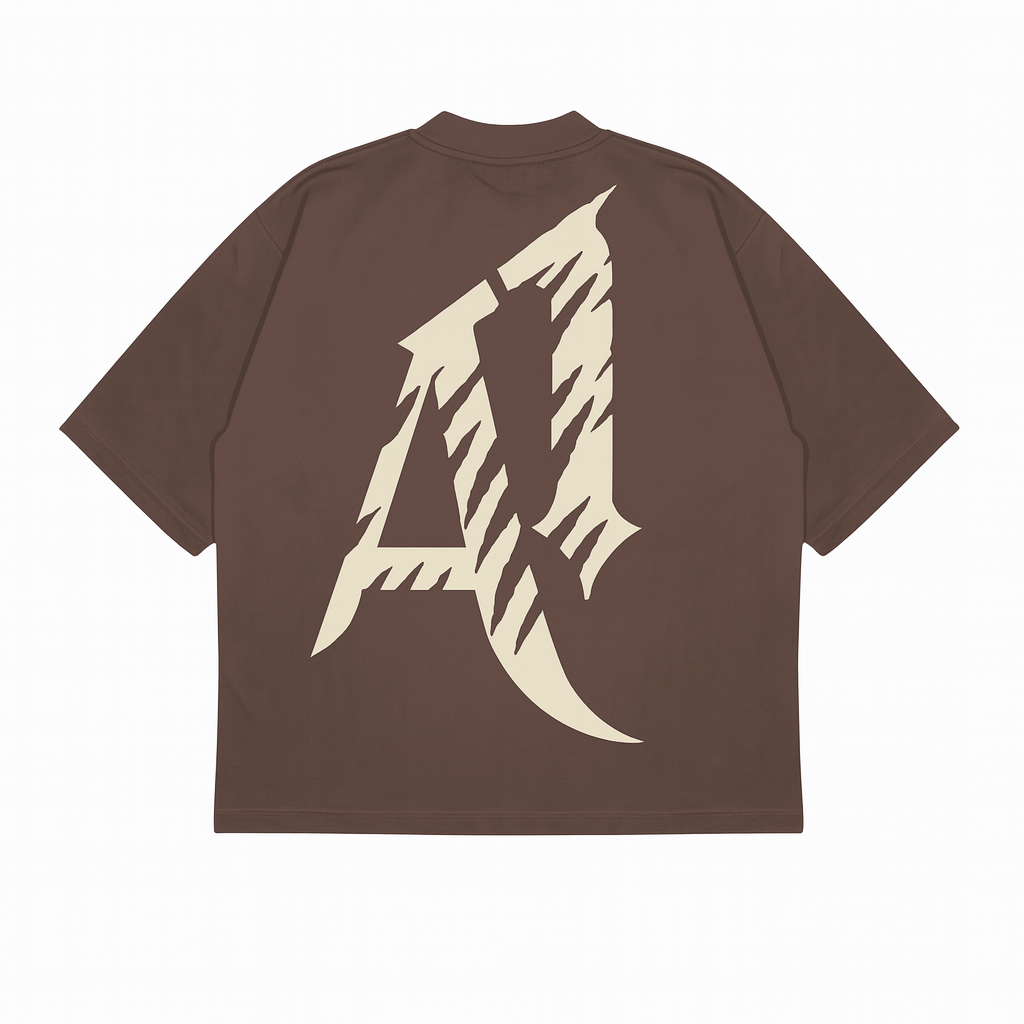 A1 STRIPE TEE: BROWN(PRE-ORDER)