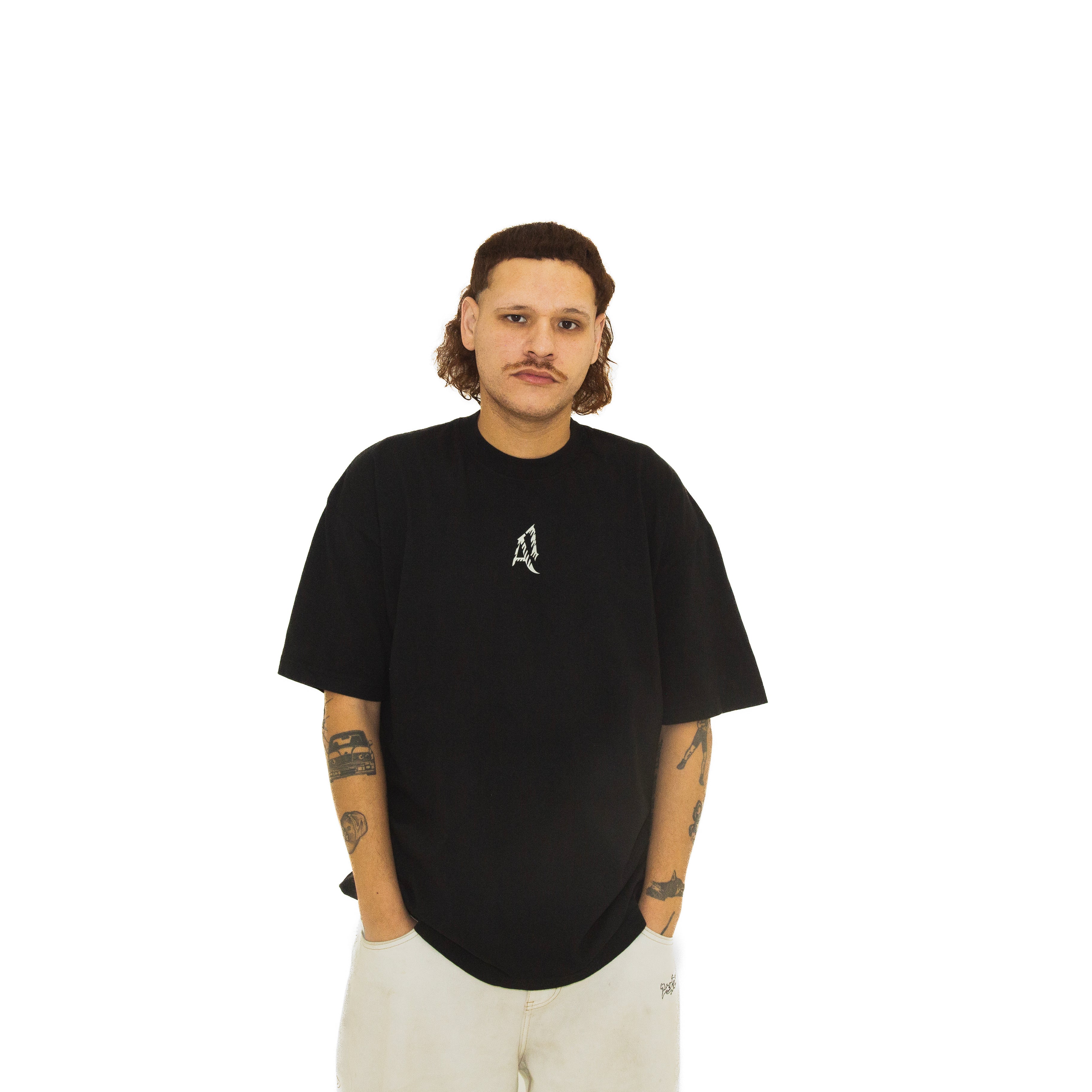 A1 STRIPE TEE: BLACK(PRE-ORDER)